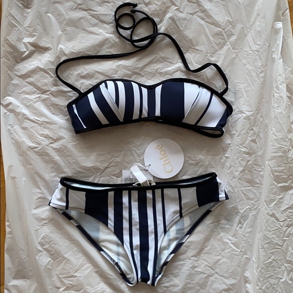 NWT CHLOE 2 pc Bathing suit/Swimsuit Bikini 40 IT - Picture 3 of 16